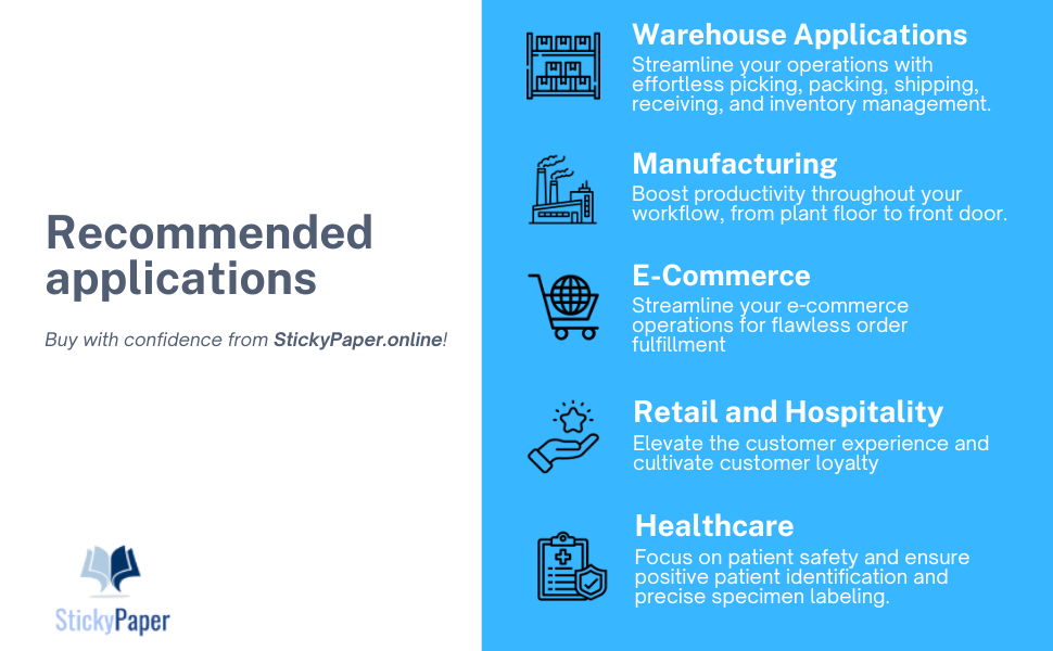 Printhead commonly used applications