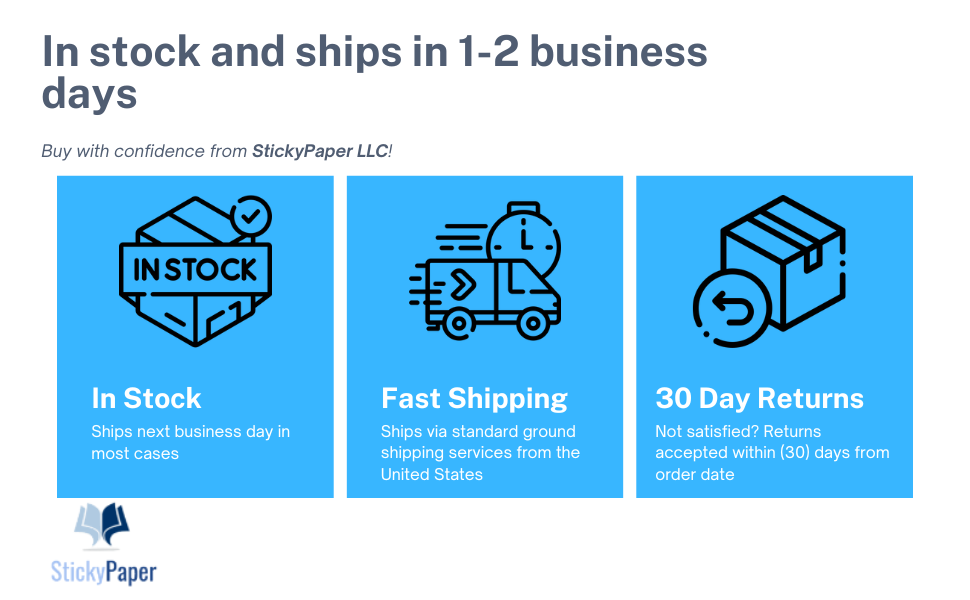 TTR-Shipping, Service and Returns Service and Lead-Times image for StickyPaper LLC thermal ribbons