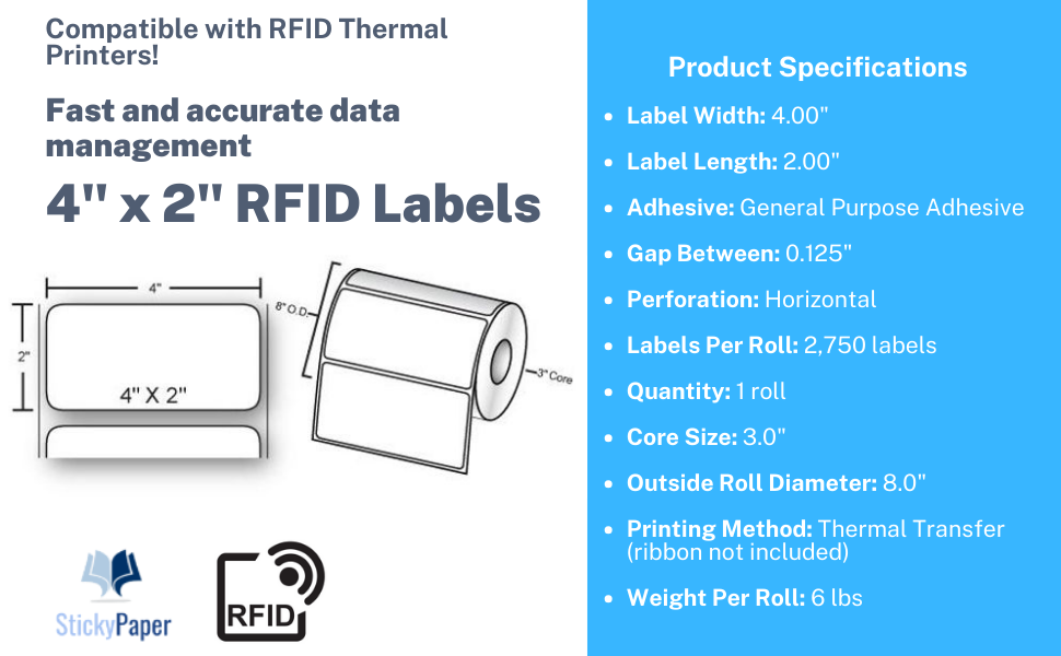 RFID TT 4x2 3in core