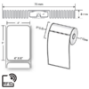 RFID TT 4x6 1in core